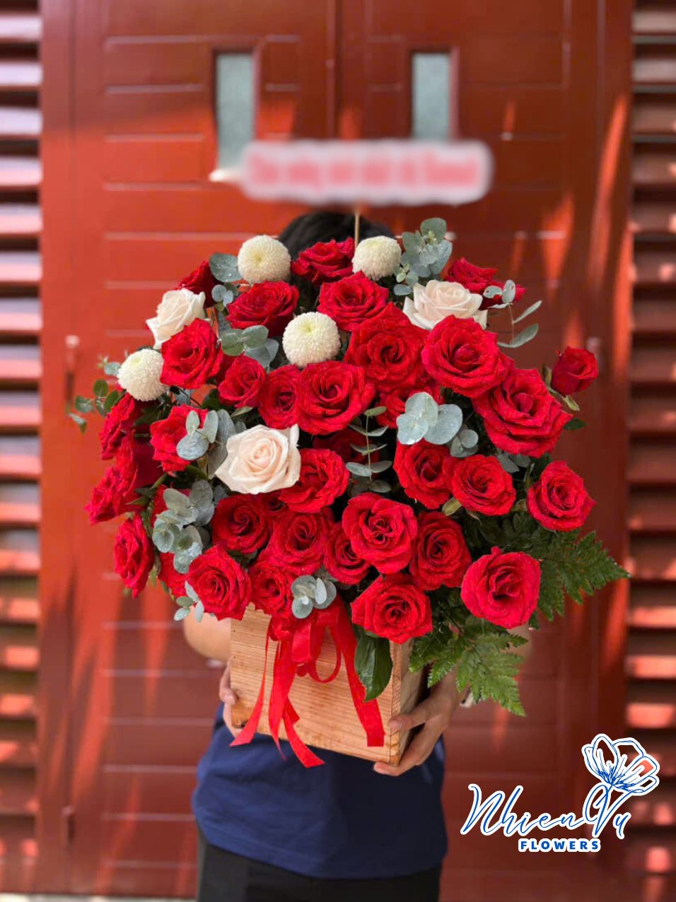 đặt giỏ hoa hồng đỏ gh070 đẹp