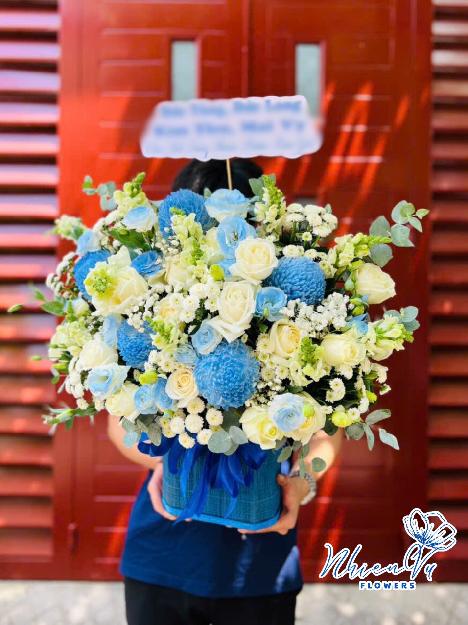 giỏ hoa hiện đại gh075 đẹp