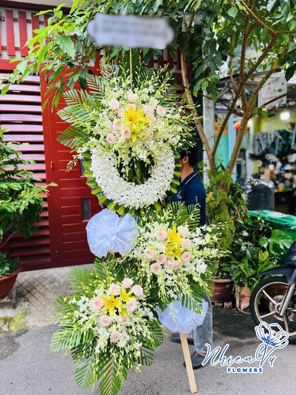 hoa viếng tang hcb059 giá rẻ