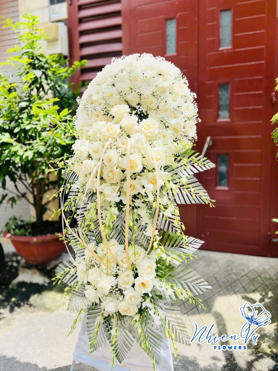 kệ hoa chia buồn viếng tang hcb082 giá rẻ