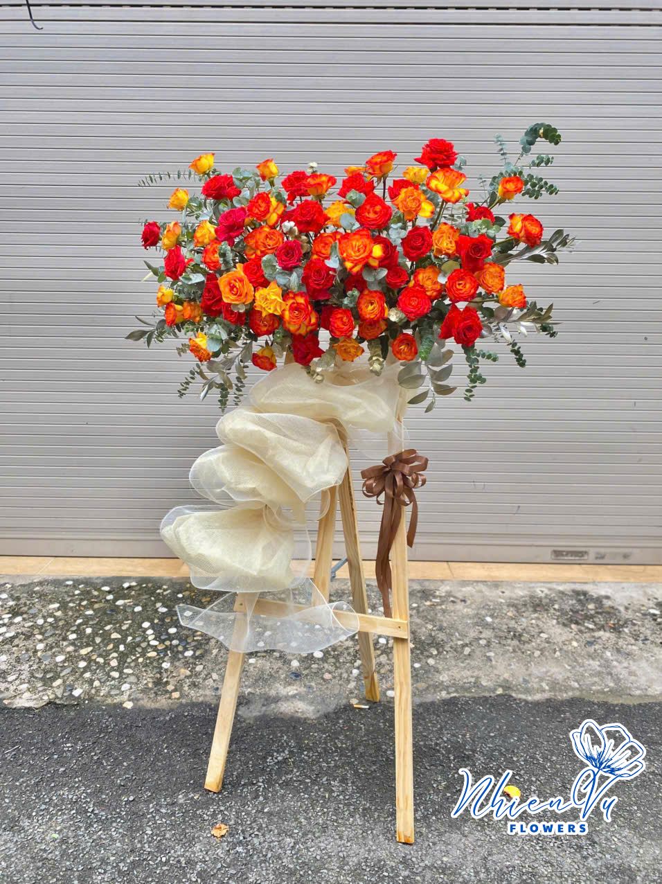 kệ hoa khai trương chúc mừng hcm057 đẹp