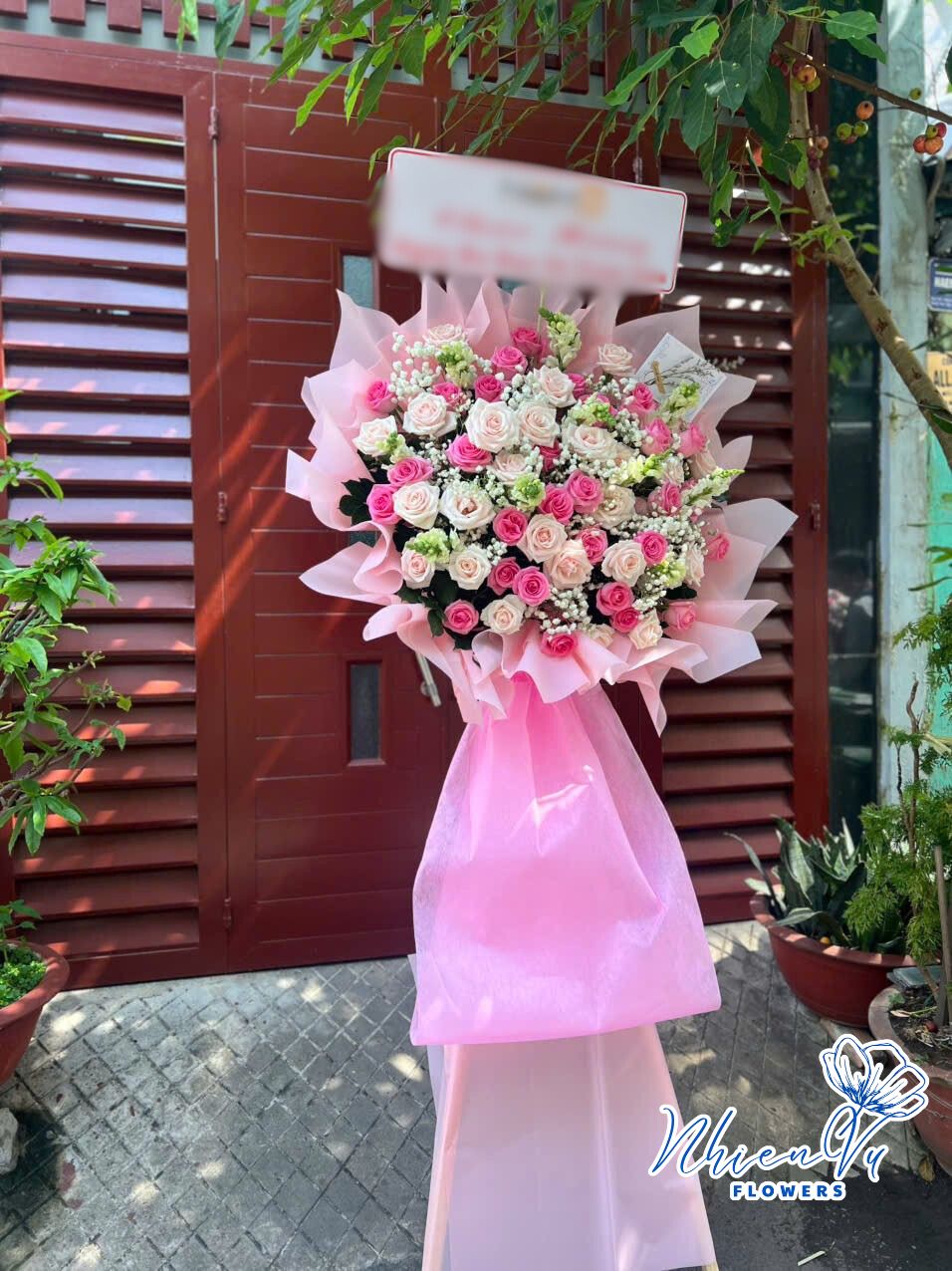kệ hoa mừng khai trương hcm003 đẹp