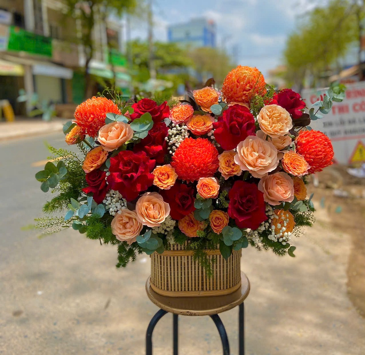 Một bó hoa nhẹ nhàng, thanh lịch dành cho mẹ yêu