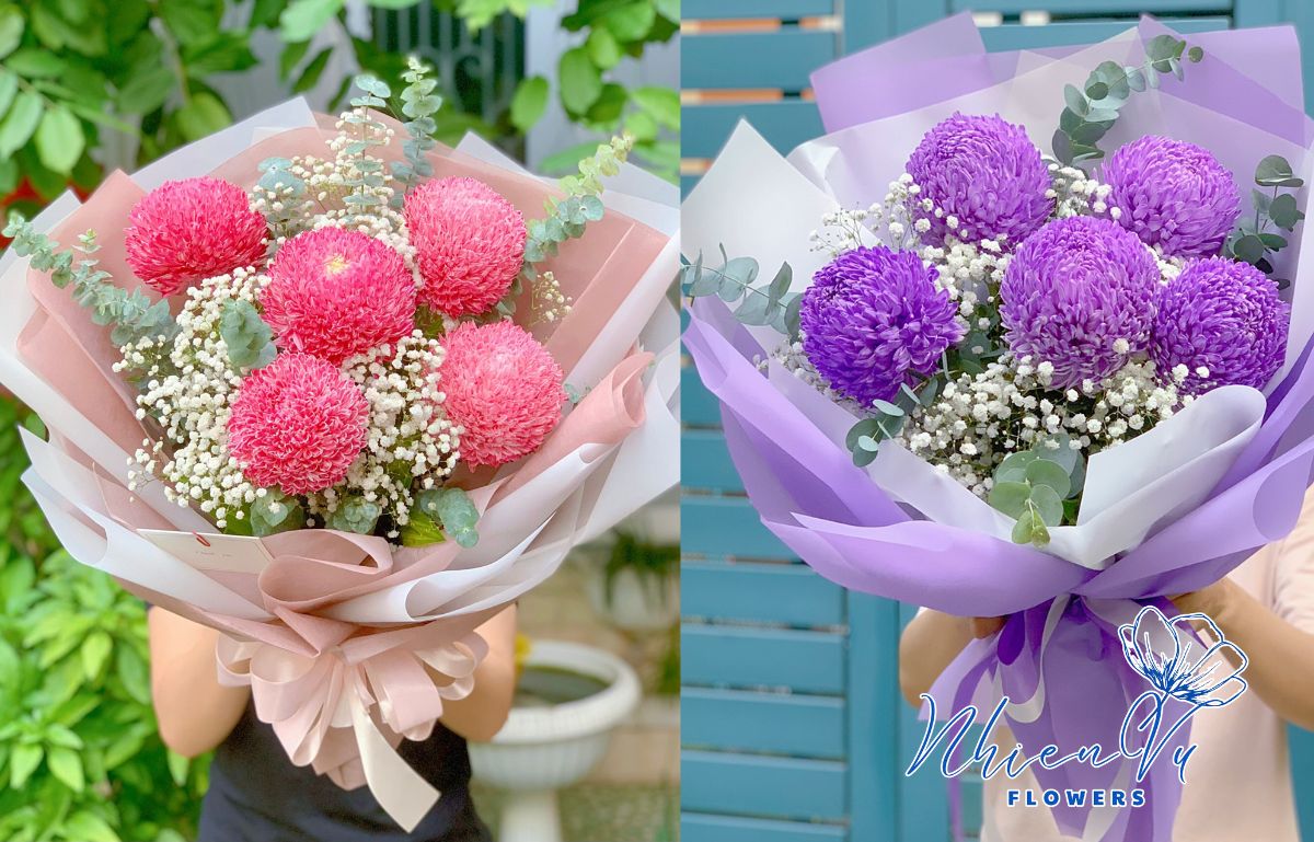Hoa cúc mẫu đơn hottrend hiện nay 