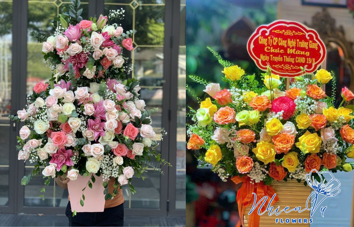 Giỏ hoa tươi tặng thầy cô đẹp 