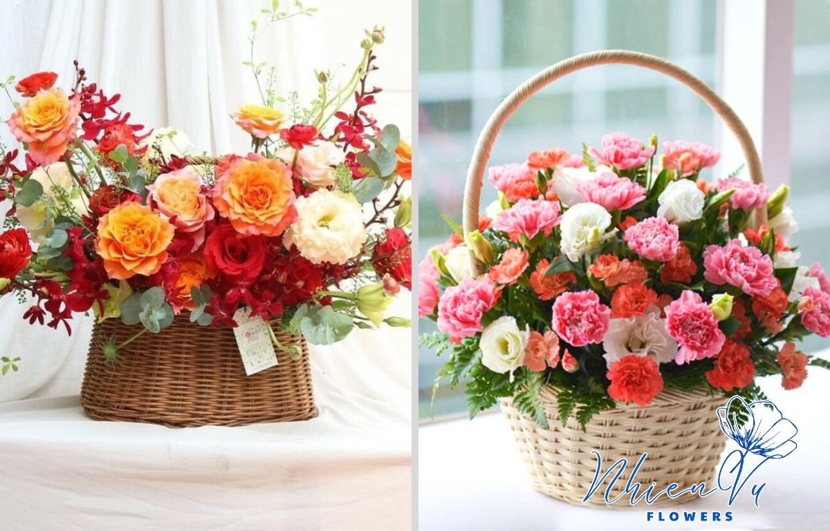 Giỏ hoa tặng 20 10 phù hợp nhất 