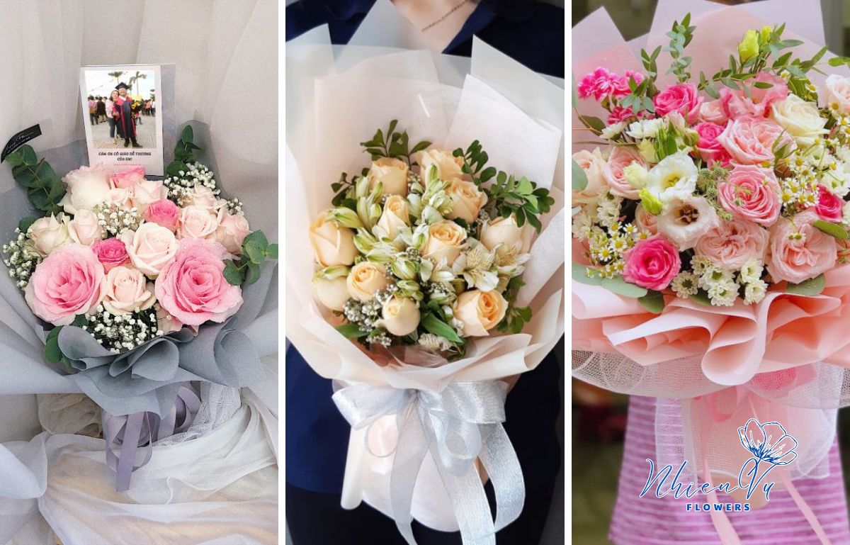 Màu hồng pastel luôn được yêu chuộng Hoa hồng tặng em bé đẹp