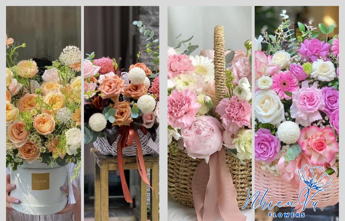 Dịch vụ thiết kế hoa theo yêu cầu tại shop hoa tươi phường Bình Trị Đông