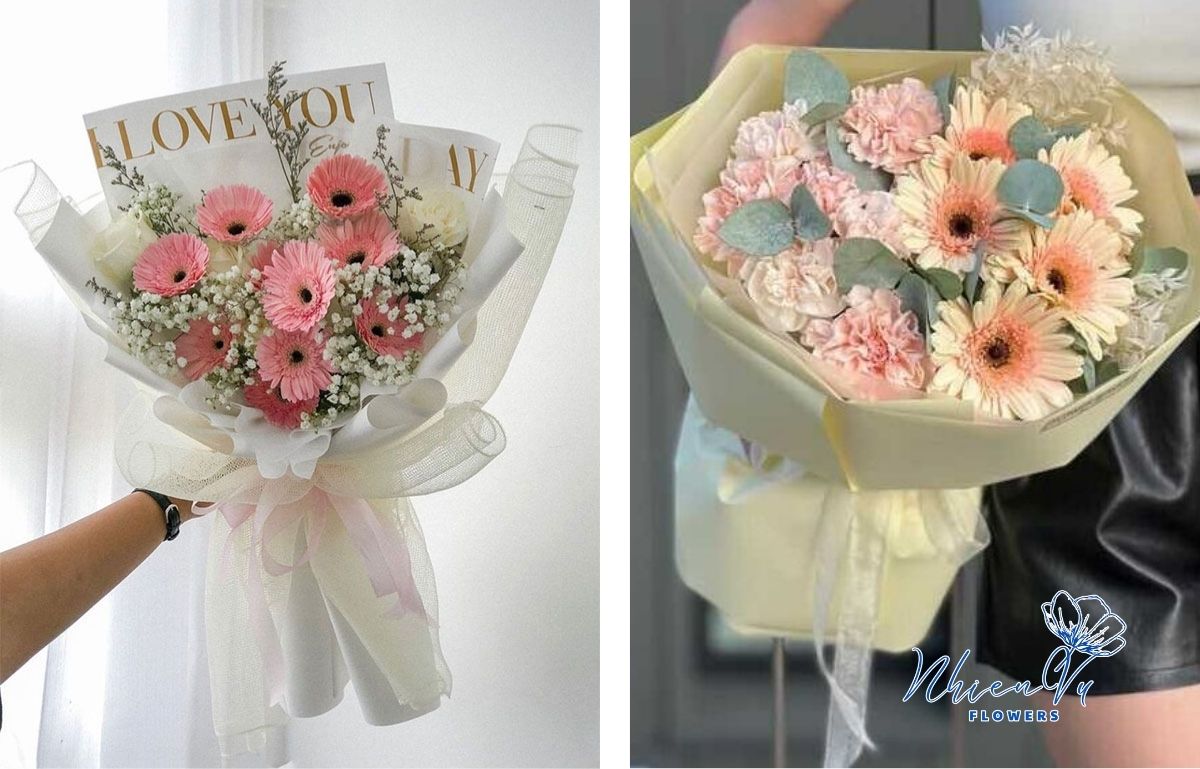 Bó hoa Hàn Quốc đẹp được lựa chọn 