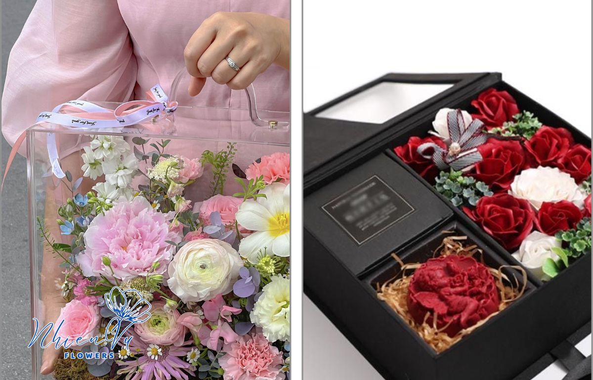 Hộp hoa hồng tỉ muội cao cấp giá rẻ nên lựa chọn Hộp hoa hồng tỉ muội cao cấp được lựa chọn nhiều