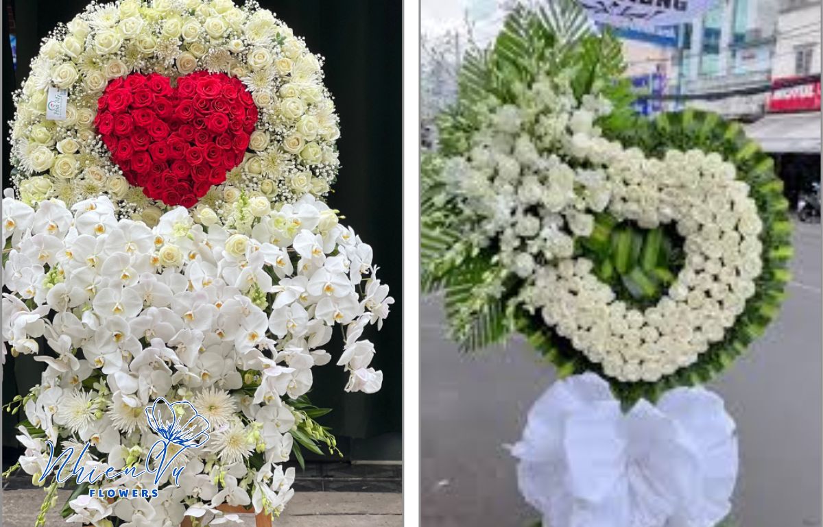 Các mẫu hoa chia buồn sang trọng Các mẫu hoa chia buồn sang trọng được yêu thích