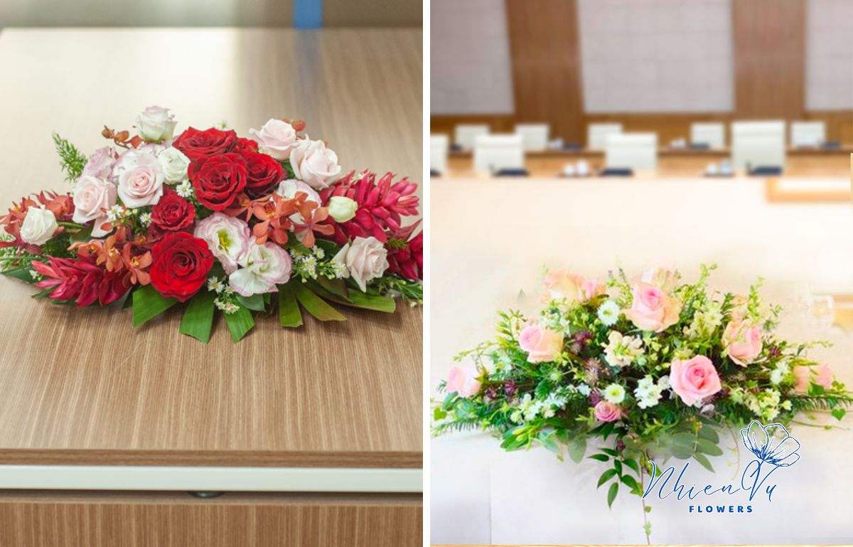 Hoa tươi hội nghị đẹp nhất hiện nay Các mẫu hoa tươi hội nghị đẹp nên lựa chọn