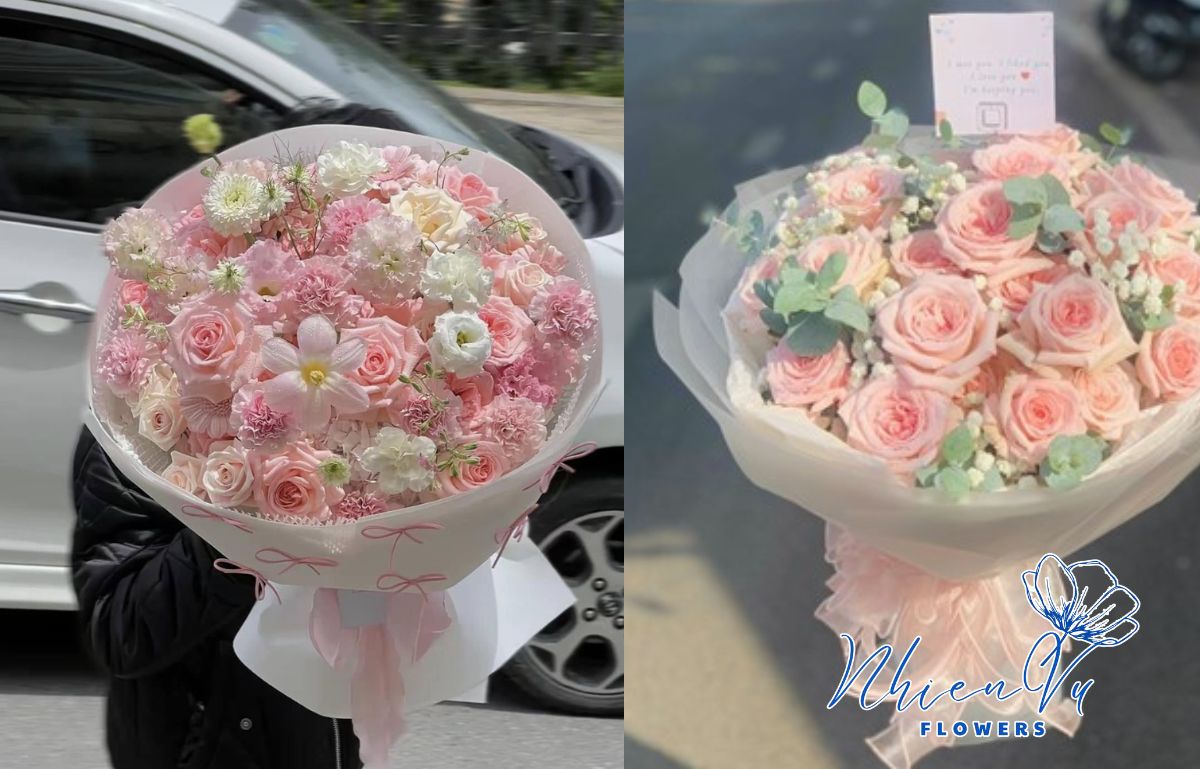 Các mẫu hoa tình yêu đẹp Hoa tình yêu cho khách hàng yêu thích sự lãng mạn