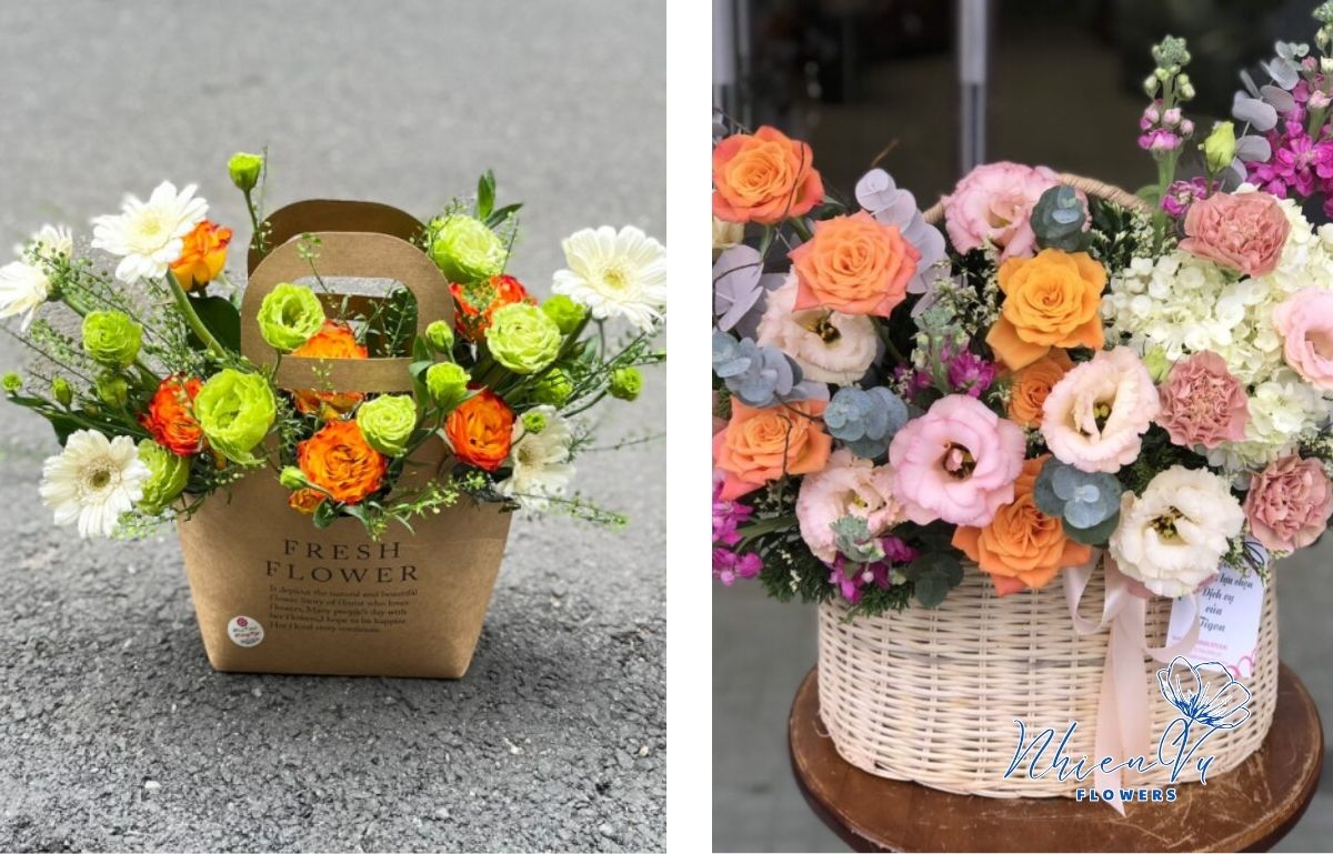 Giỏ hoa tươi giá trị cho nhiều sự kiện 