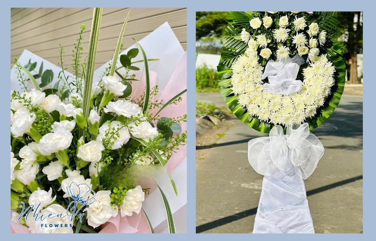 Các mẫu hoa chia buồn sang trọng nhất 