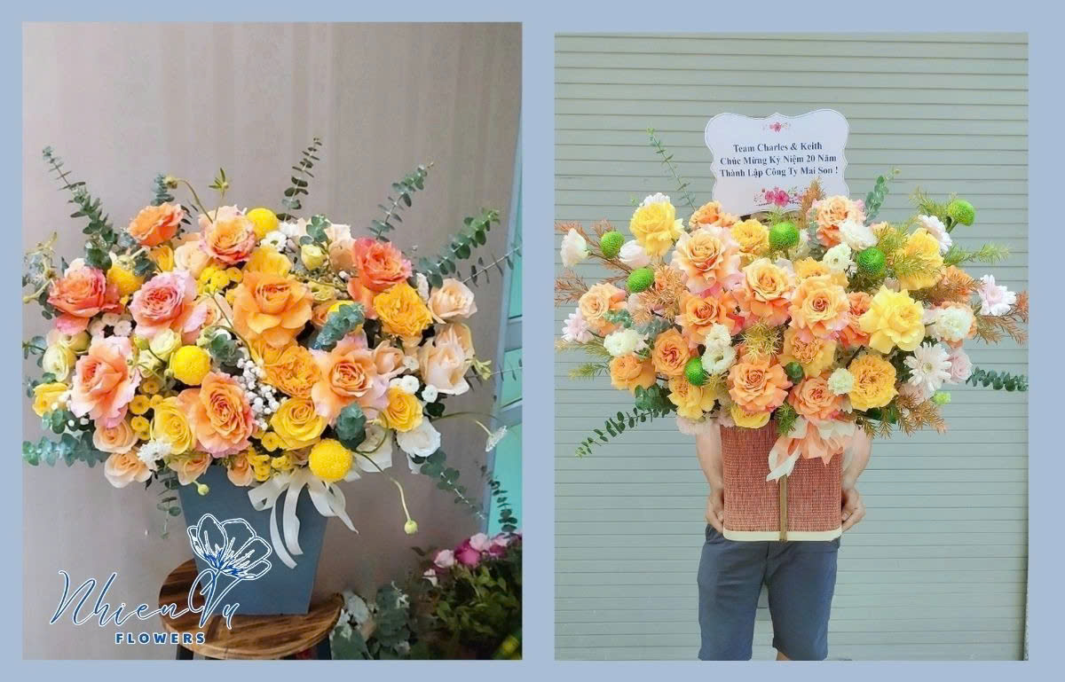 Điện hoa tươi ở hoa Nhiên Vũ 