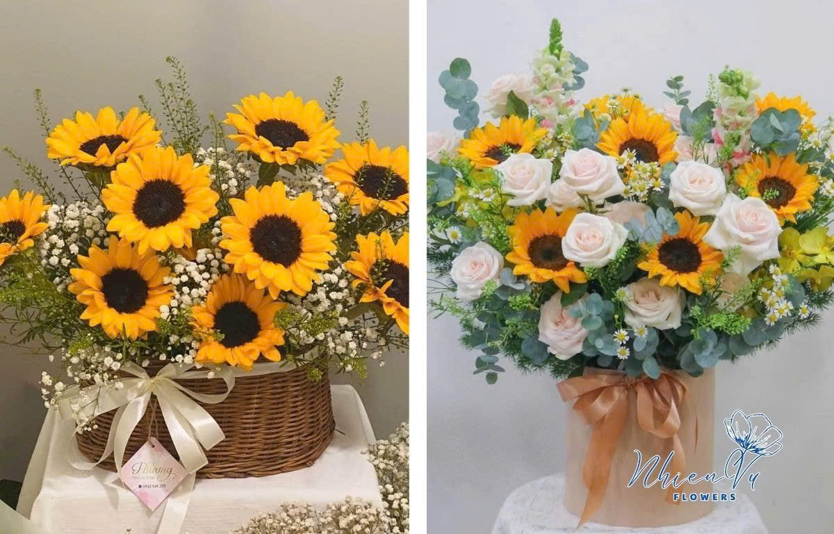 Các mẫu hoa tươi đẹp giá rẻ Mẫu hoa tặng sếp nam đẹp giá rẻ