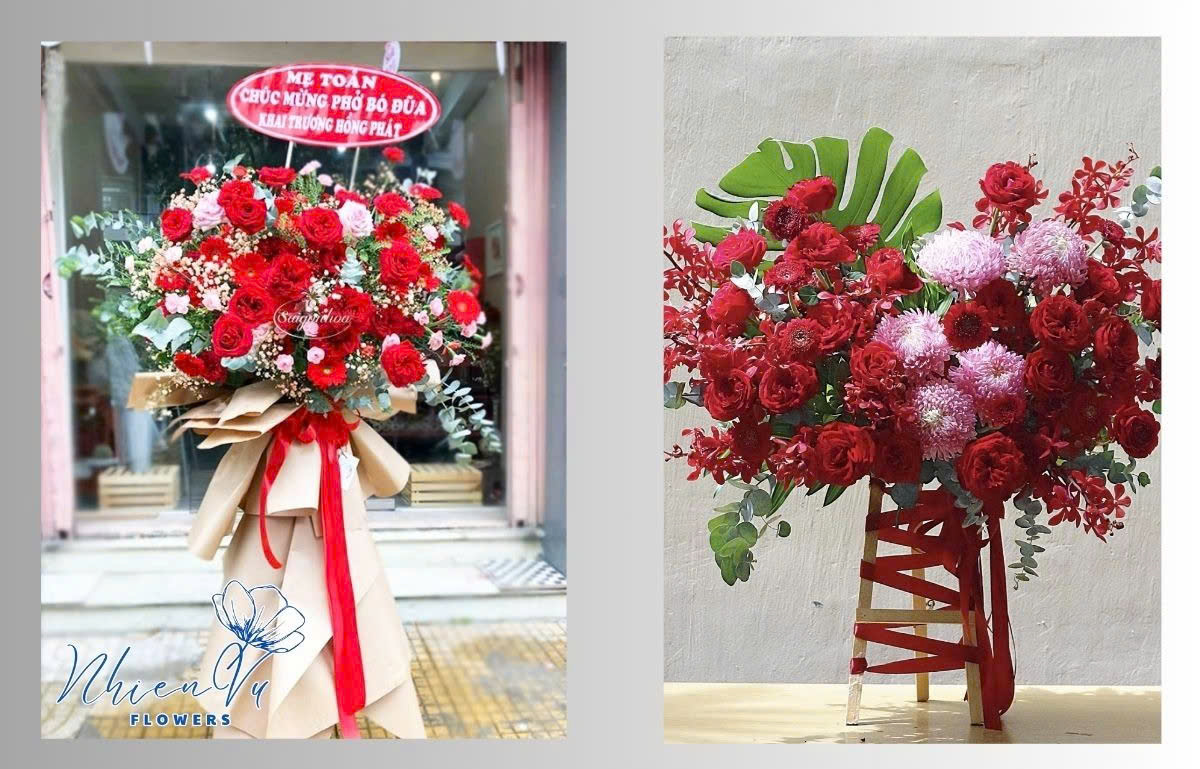 Kệ hoa chúc mừng thăng chức 1 tầng được yêu thích 
