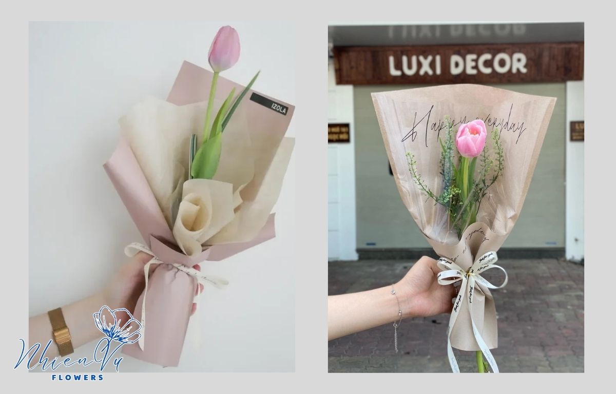 Những mẫu hoa tulip 1 bông đẹp 