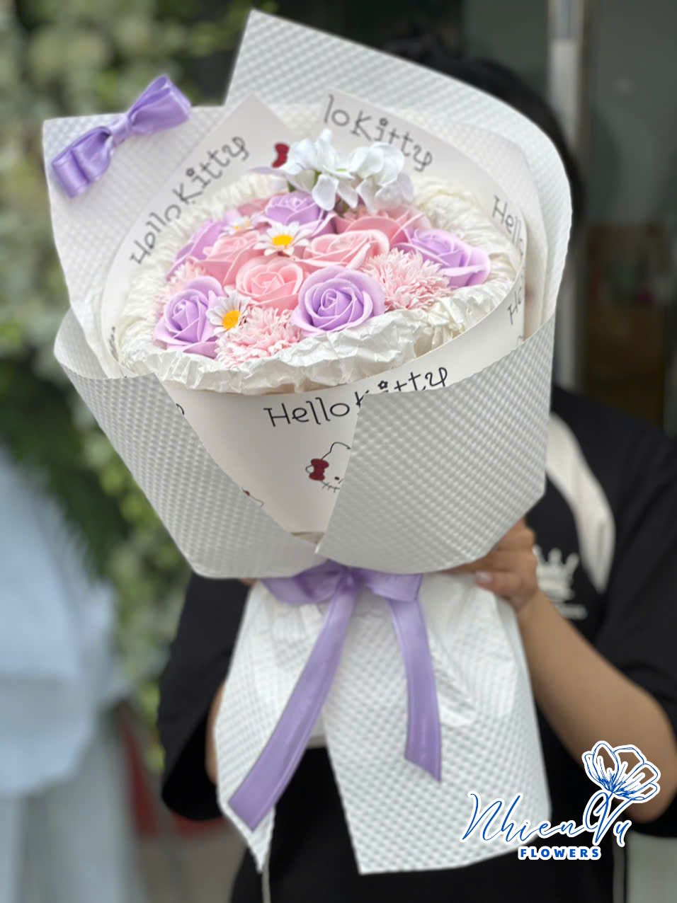 bó hoa sáp hiện đại hs005 nhẹ nhàng
