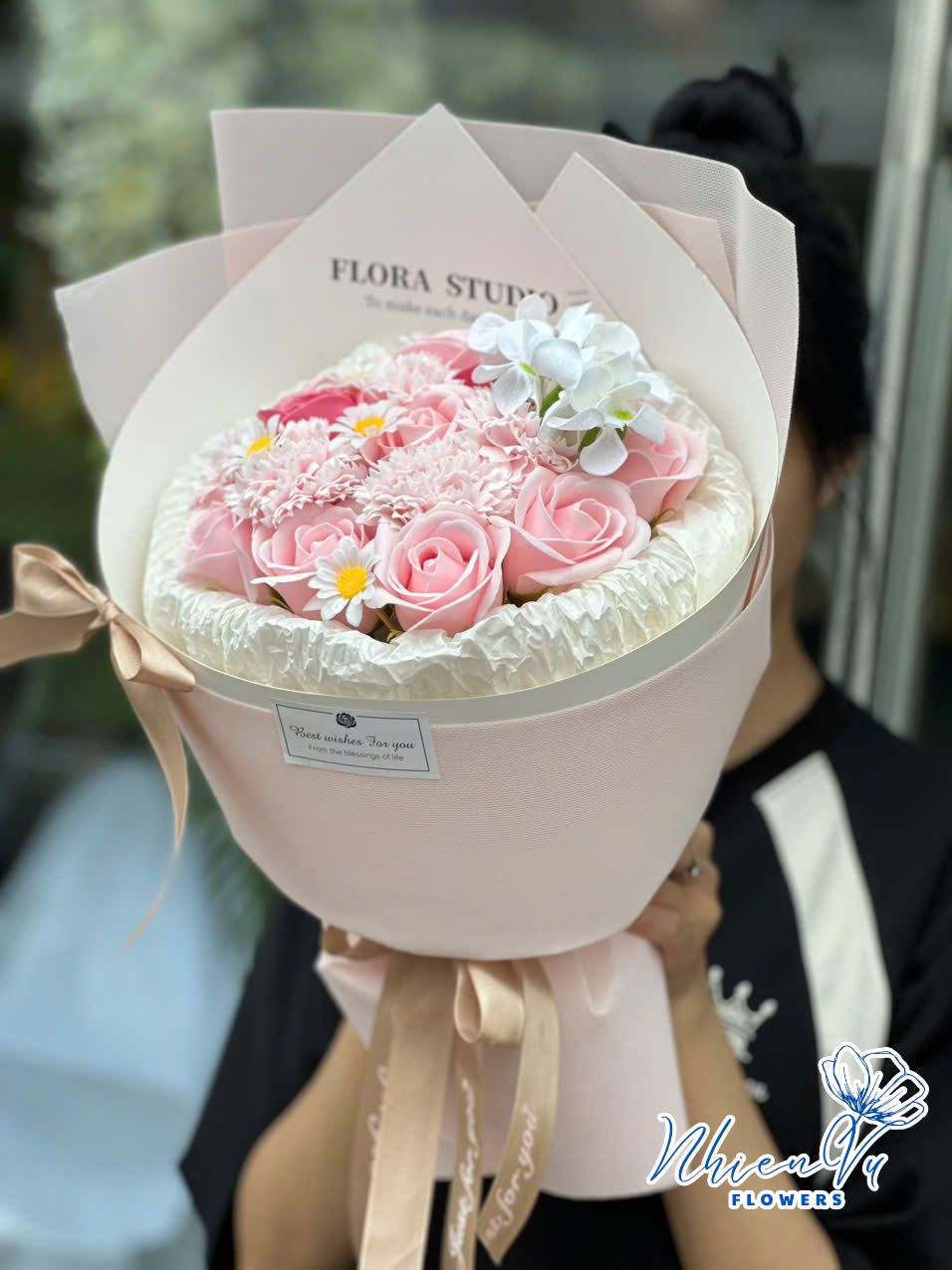 bó hoa sáp pastel hs004 đẹp