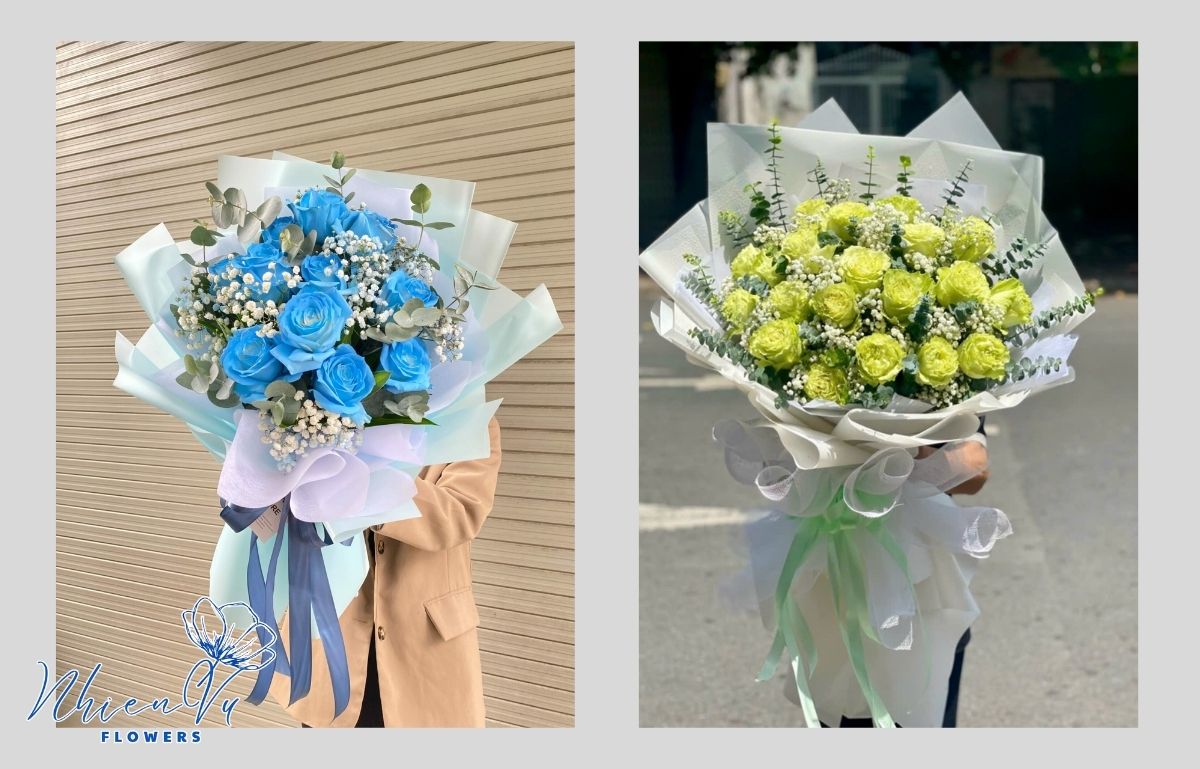 Mẫu hoa hồng xanh được yêu thích hiện nay Các mẫu hoa hồng xanh có nhiều niềm tin và hy vọng