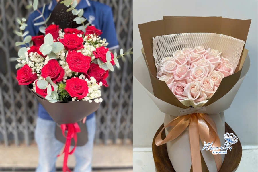 Bó hoa chúc mừng tân thạc sĩ