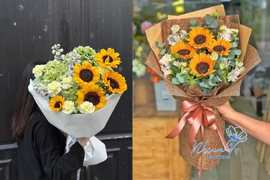 Bó hoa hướng dương tặng lễ tốt nghiệp