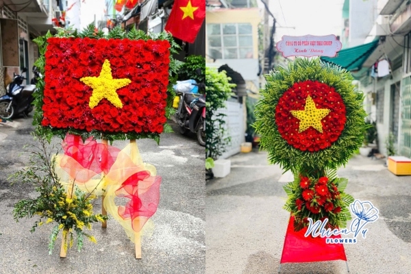 Đặt hoa thương binh liệt sĩ