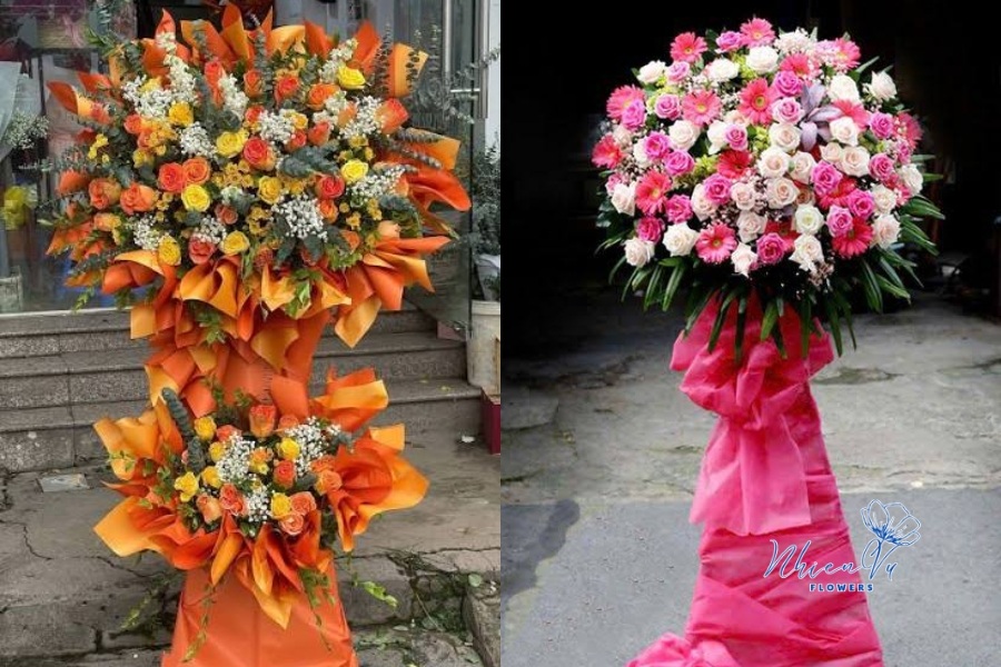 Kệ hoa khai giảng tặng trường học