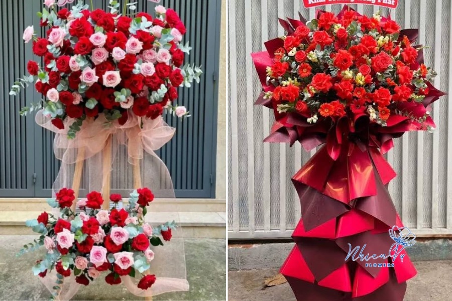 Nên đặt kệ hoa khai giảng ở đâu