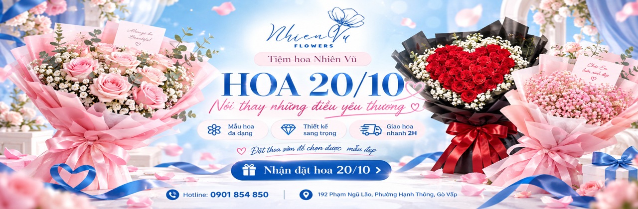Banner hoa 20 10 đẹp