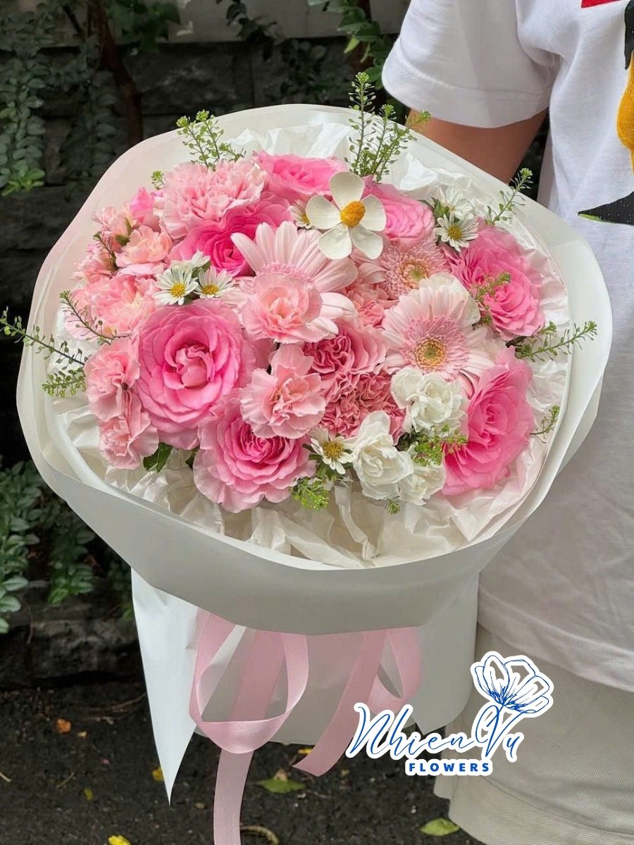 Bó hoa hồng dễ thương ngọt ngào BHT141